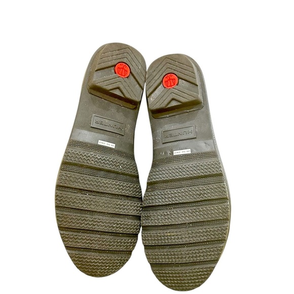 Hunter Black Rubber pull on short original Chelsea Boots size 10 - Picture 9 of 11